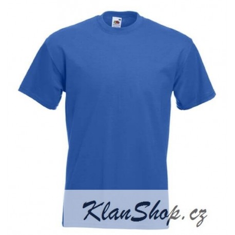 Pánské silné tričko bez potisku - Královské modré 