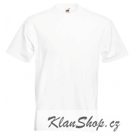 Pánské silné tričko bez potisku - Bílé