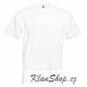 Pánské silné tričko bez potisku - Bílé