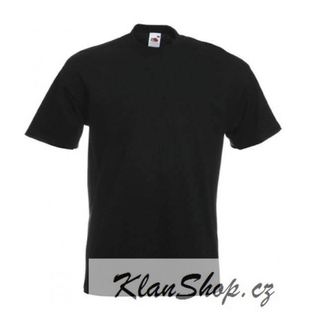 Pánské silné tričko bez potisku - Černé 