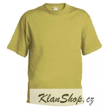 Pánské tričko bez potisku - Pískové