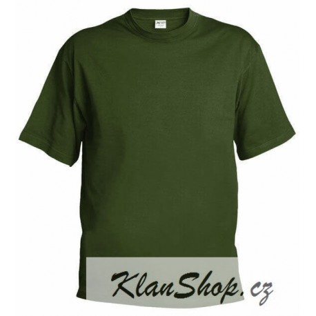 Pánské tričko bez potisku - Olivové