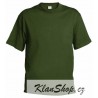 Pánské tričko bez potisku - Olivové