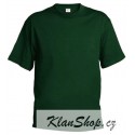Pánské tričko bez potisku - Tmavě zelené