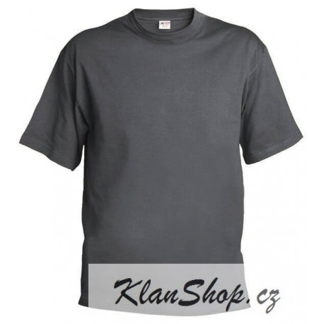 Pánské tričko bez potisku - Tmavě šedé