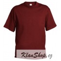 Pánské tričko bez potisku - Vínové