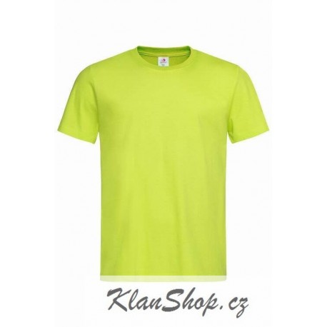 Pánské tričko bez potisku - Limetkové