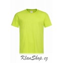 Pánské tričko bez potisku - Limetkové