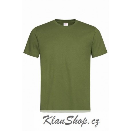 Pánské tričko bez potisku - Lovecké zelené