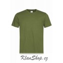 Pánské tričko bez potisku - Lovecké zelené