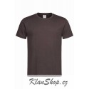 Pánské tričko bez potisku - Čokoládové