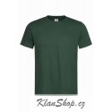 Pánské tričko bez potisku - Tmavě zelené