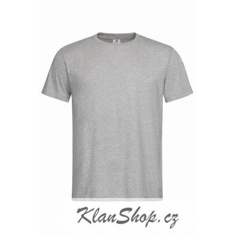 Pánské tričko bez potisku - Šedivé