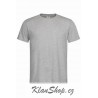 Pánské tričko bez potisku - Šedivé