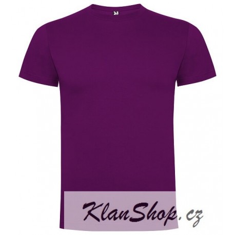 Tričko bez potisku - Purpurové