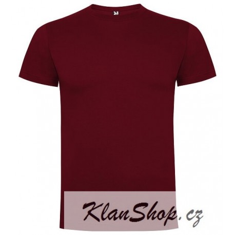 Tričko bez potisku - Granátové