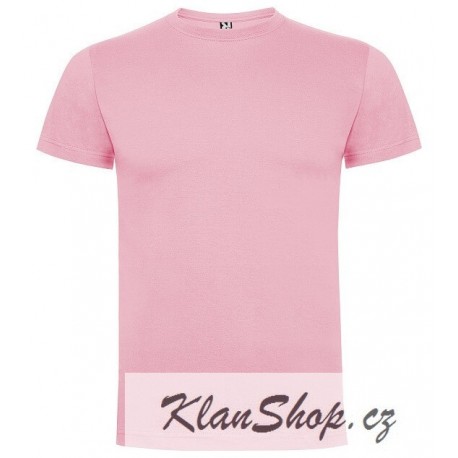 Tričko bez potisku - Světle růžové