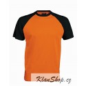 Pánské tričko bez potisku - Oranžové