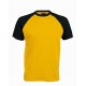 Pánské tričko bez potisku - Žluté