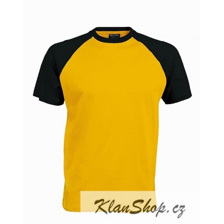 Pánské tričko bez potisku - Žluté