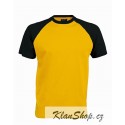 Pánské tričko bez potisku - Žluté