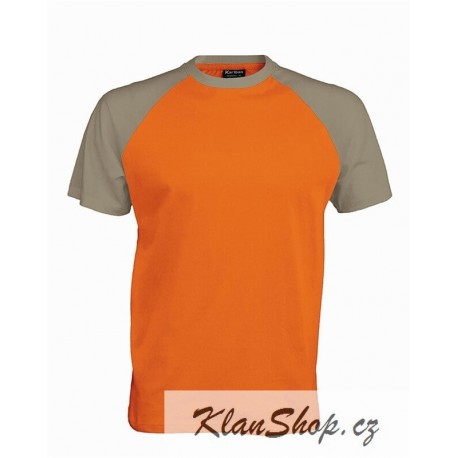 Pánské tričko bez potisku - Oranžové
