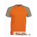 Pánské tričko bez potisku - Oranžové