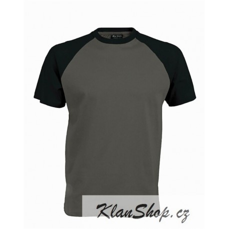 Pánské tričko bez potisku - Tmavě šedé