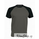Pánské tričko bez potisku - Tmavě šedé