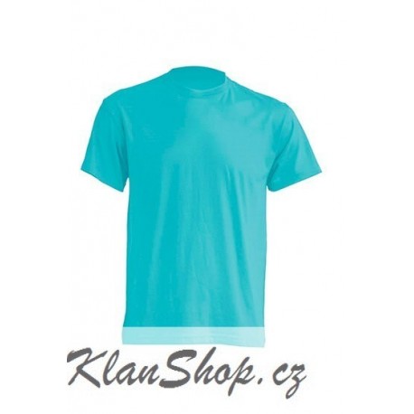 Lehké tričko bez potisku - Tyrkysové