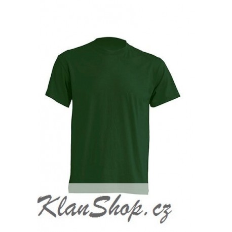 Lehké tričko bez potisku - Tmavě zelené