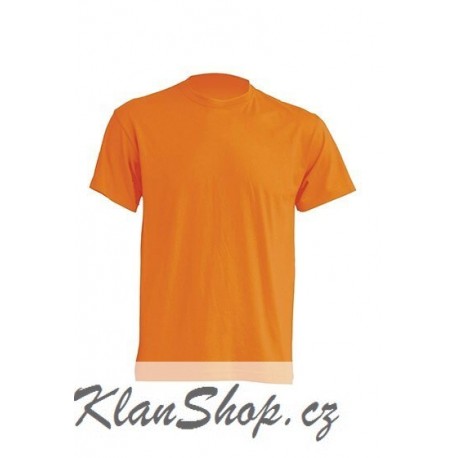 Lehké tričko bez potisku - Mandarinkové