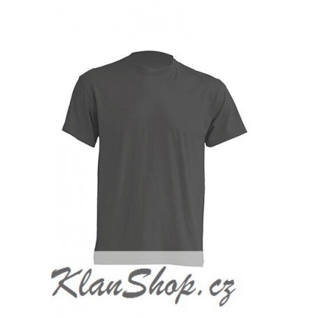 Lehké tričko bez potisku - Tmavě šedé