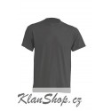 Lehké tričko bez potisku - Tmavě šedé