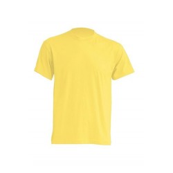 Lehké tričko bez potisku - Světle žluté
