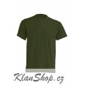 Lehké tričko bez potisku - Tmavě zelené
