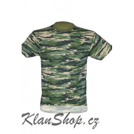 Lehké tričko bez potisku - Maskáčové