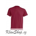 Lehké tričko bez potisku - Vínové
