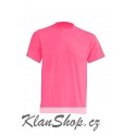 Lehké tričko bez potisku - Fuchsiové