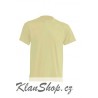 Lehké tričko bez potisku - Světle žluté