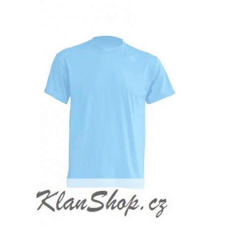 Lehké tričko bez potisku - Světle modré