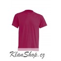 Lehké tričko bez potisku - Malinové