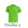 Lehké tričko bez potisku - Limetkové