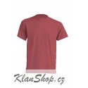 Lehké tričko bez potisku - Cihlové