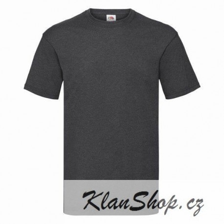 Tričko Fruit Of The Loom bez potisku - Tmavě šedé