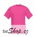 Tričko Fruit Of The Loom bez potisku - Růžové