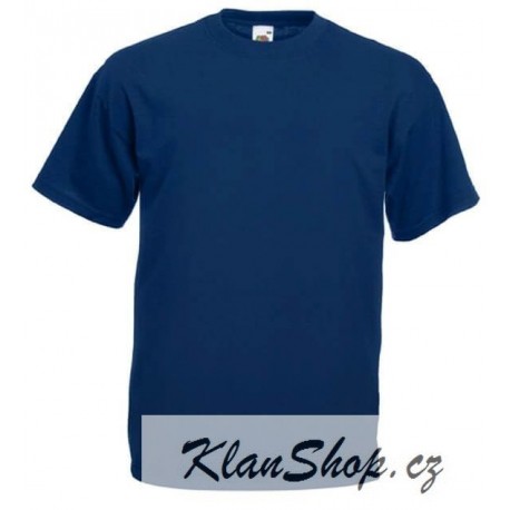 Tričko Fruit Of The Loom bez potisku - Tmavě modré