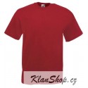 Tričko Fruit Of The Loom bez potisku - Cihlové