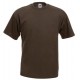 Tričko Fruit Of The Loom bez potisku - Čokoládové