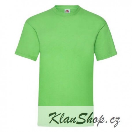 Tričko Fruit Of The Loom bez potisku - Limetkové